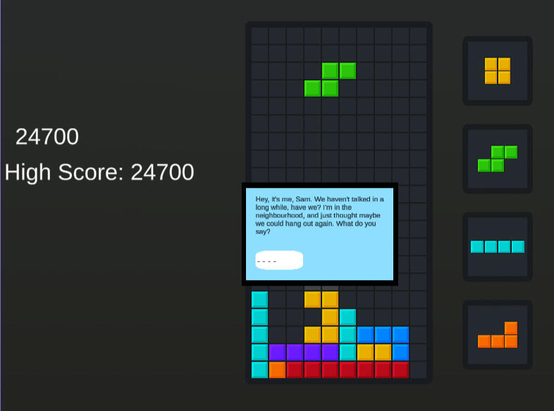 The player can leave it to go to voicemail, or can click on the phone to answer