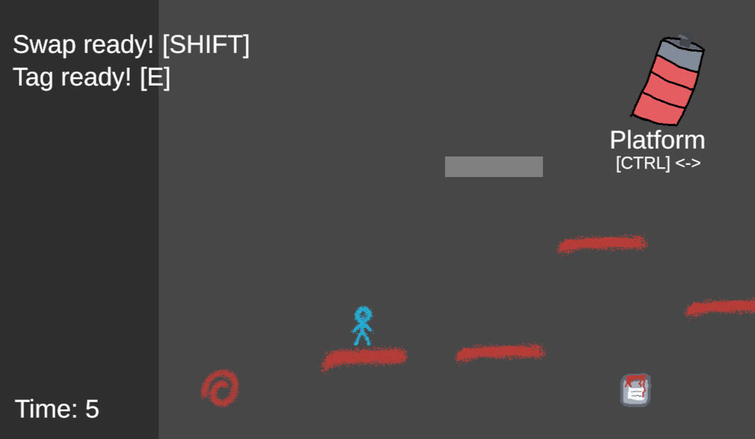 My prototype to test some of the graffiti and platforming mechanics. The ability to place your own platforms did not make it to the full game.