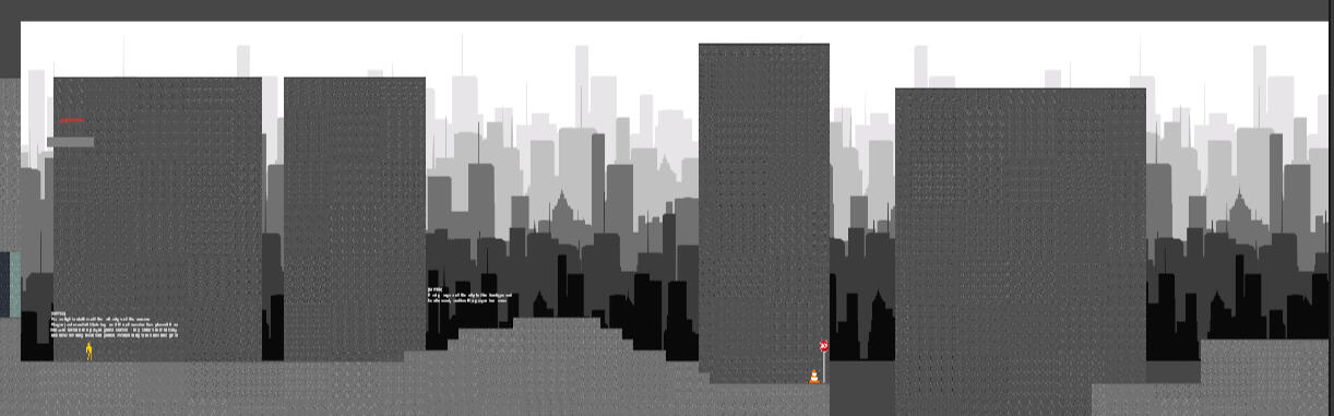 First blockout of the level, with bare decorations/objects